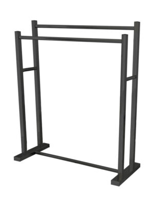 AKIRA FREESTANDING TOWEL RACK - BLACK