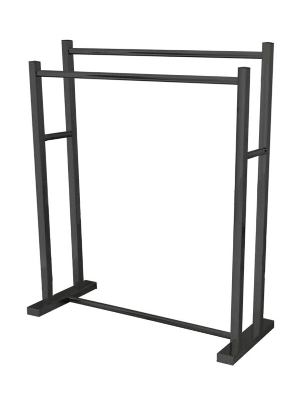AKIRA FREESTANDING TOWEL RACK - BLACK