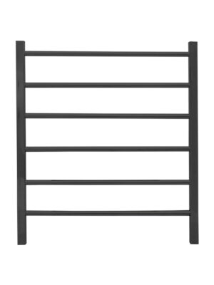 AKIRA 6 BAR LADDER TOWEL RAIL - BLACK