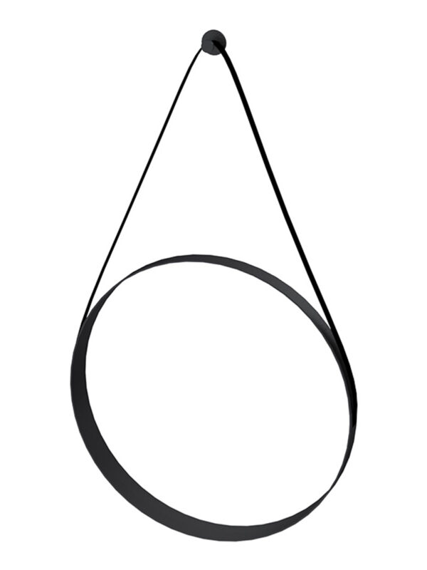 NERO 400MM ROUND MIRROR - BLACK (106BRM400)