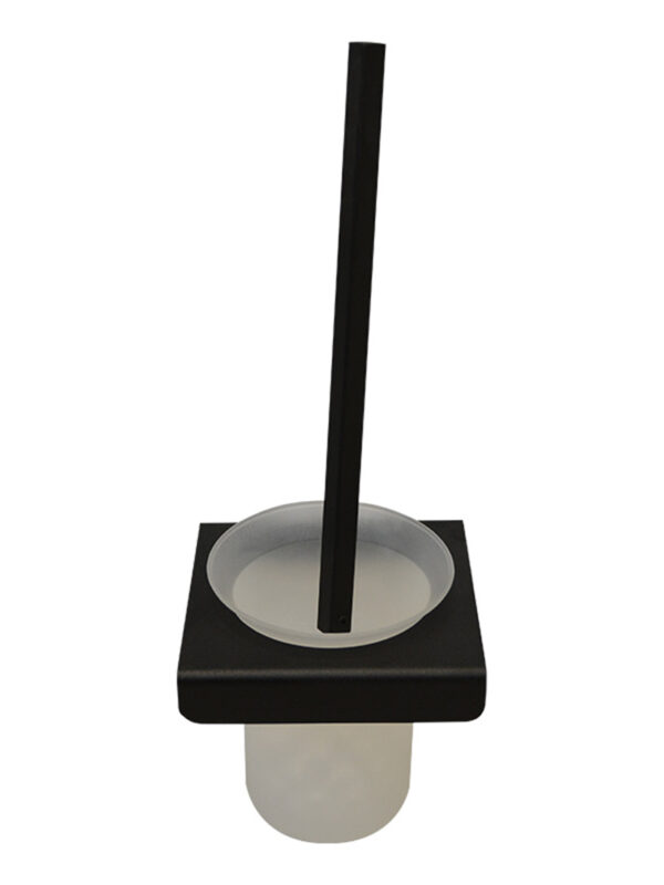 NERO TOILET BRUSH + HOLDER - BLACK (106BWMLBH)