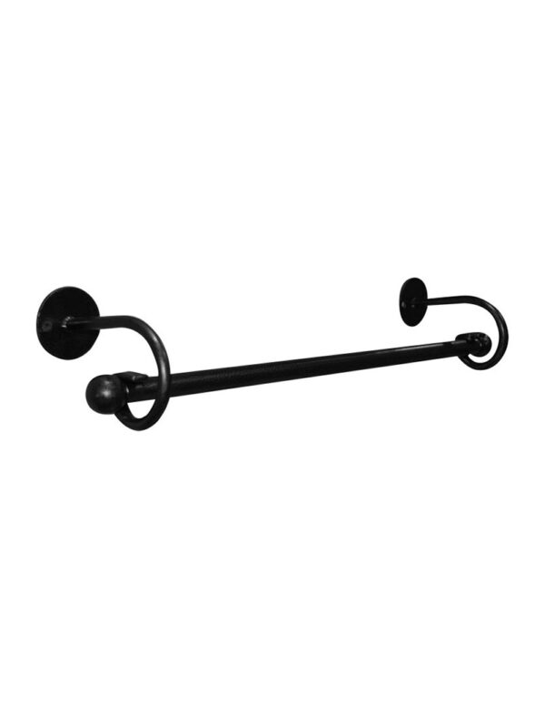 POSEIDON SINGLE TOWEL RAIL 500MM - BLACK