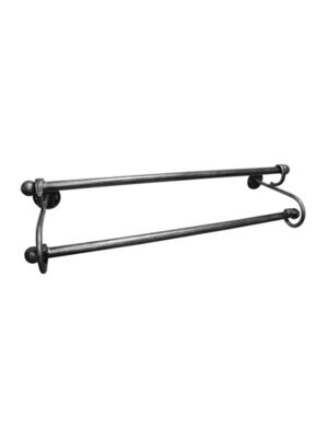 POSEIDON DOUBLE TOWEL RAIL 1000MM - PEWTER