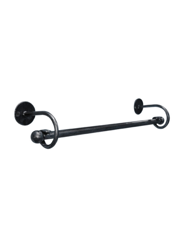 POSEIDON SINGLE  TOWEL RAIL 500MM - PEWTER