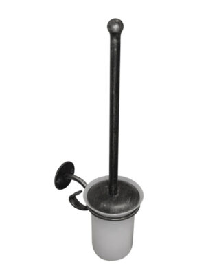 POSEIDON TOILET BRUSH HOLDER - PEWTER