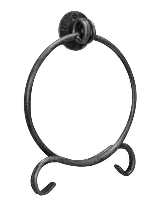 POSEIDON TOWEL RING - PEWTER
