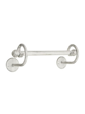 POSEIDON HAND TOWEL RAIL 280MM - WHITE PEWTER
