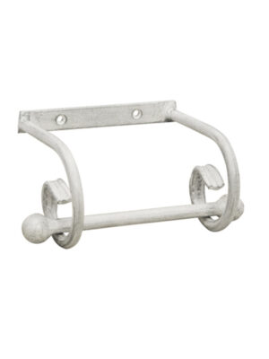 POSEIDON TOILET ROLL HOLDER - WHITE PEWTER