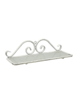 POSEIDON SHELF 450*130MM - WHITE PEWTER
