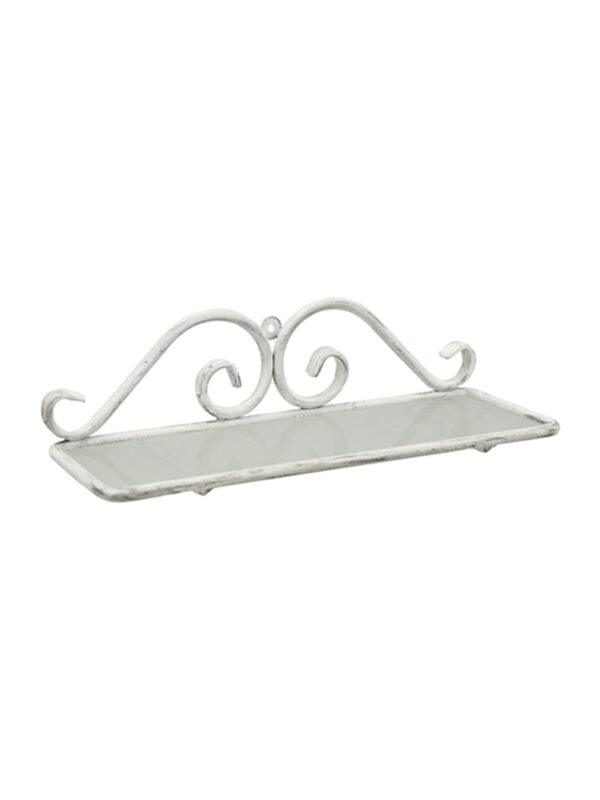 POSEIDON SHELF 450*130MM - WHITE PEWTER