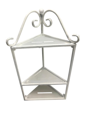 POSEIDON SHOWER CADDY - WHITE PEWTER