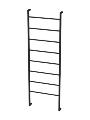 DAINA 8 BAR LADDER TOWEL RAIL - BLACK