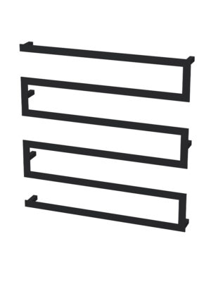 RIA 6 BAR TOWEL RAIL - BLACK