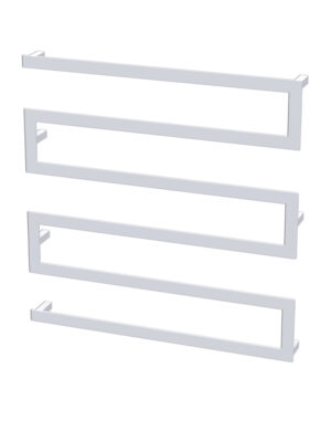 RIA 6 BAR TOWEL RAIL - WHITE