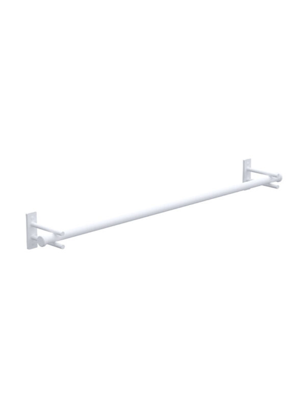 NYX SINGLE TOWEL RAIL 600MM - WHITE  (106BSTR600)