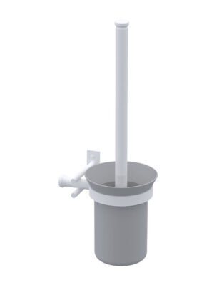 NYX TOILET BRUSH + HOLDER - WHITE (106BWMLBH)