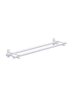 NYX DOUBLE TOWEL RAIL 800MM - WHITE (106BDTR800)