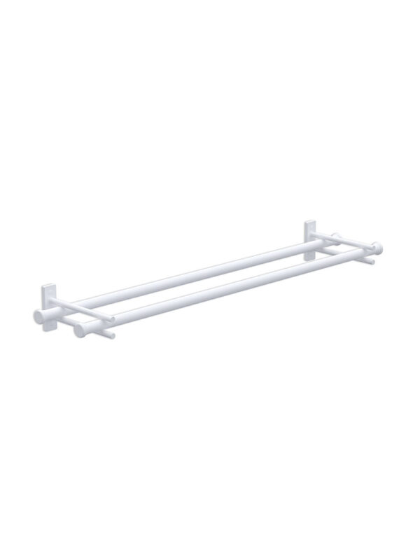 NYX DOUBLE TOWEL RAIL 800MM - WHITE (106BDTR800)