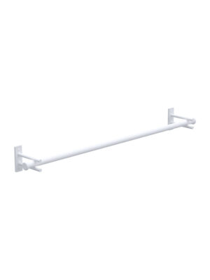 NYX SINGLE TOWEL RAIL 800MM - WHITE  (106BSTR800)