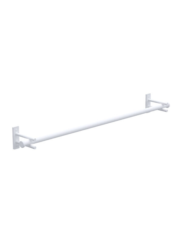 NYX SINGLE TOWEL RAIL 800MM - WHITE  (106BSTR800)