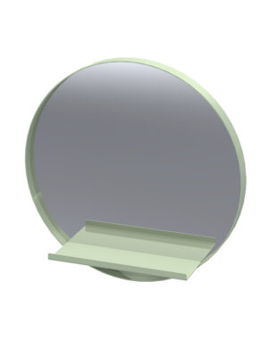 ATALIA MIRROR WITH SHELF - SAGE GREEN