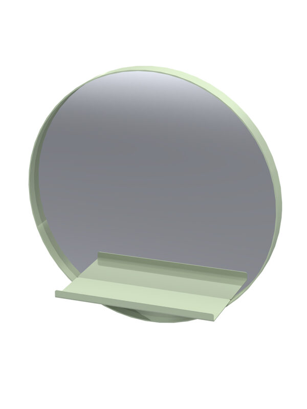 ATALIA MIRROR WITH SHELF - SAGE GREEN